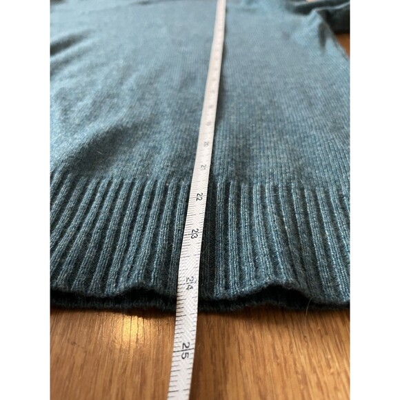 Cashmere Addiction Teal Cashmere Turtleneck Sweater Size Large - Picture 8 of 9